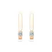 Solitaire Earrings with English Lock