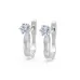 Solitaire Earrings with English Lock