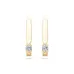 Solitaire Earrings with English Lock