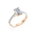 Solitär-Eternity-Ring