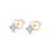 Solitaire Butterfly Earrings