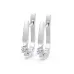 Solitaire Earrings with English Lock