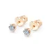 Solitaire Butterfly Earrings