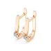 Solitaire Earrings with English Lock