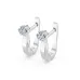 Solitaire Earrings with English Lock