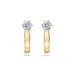 Solitaire Earrings with English Lock