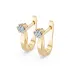 Solitaire Earrings with English Lock