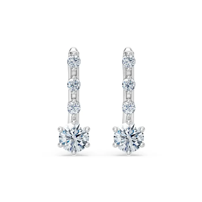 Solitaire Eternity Earrings